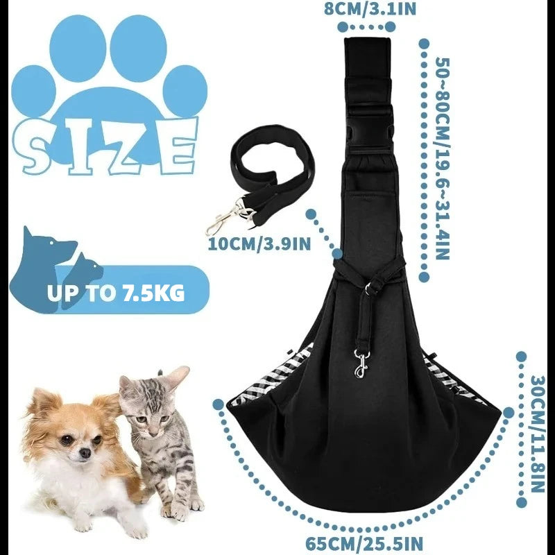 Pet Comfortable Crossbody Dog Sling Carrier For Small Dogs