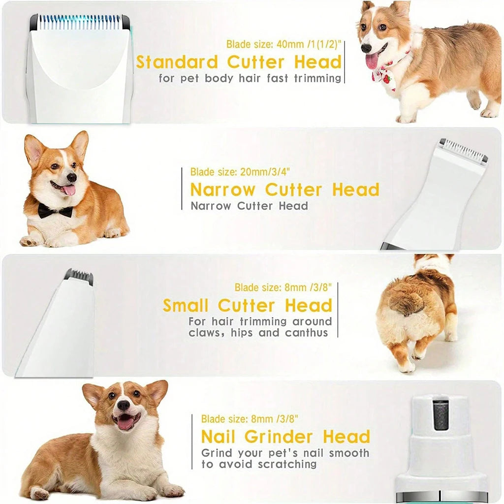 SHUYU 4 In 1 Pet Hair Clipper Cordless Dog Cat Grooming Kit