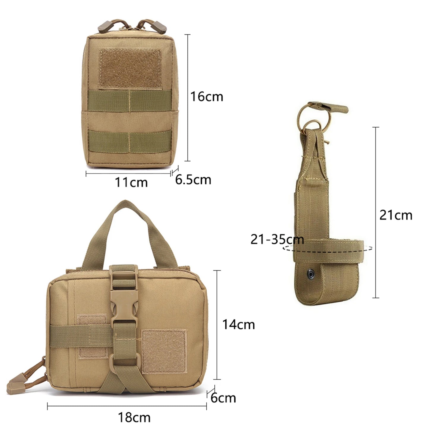 Tactical Dog Harness With Molle Pouches And Reflective Vest