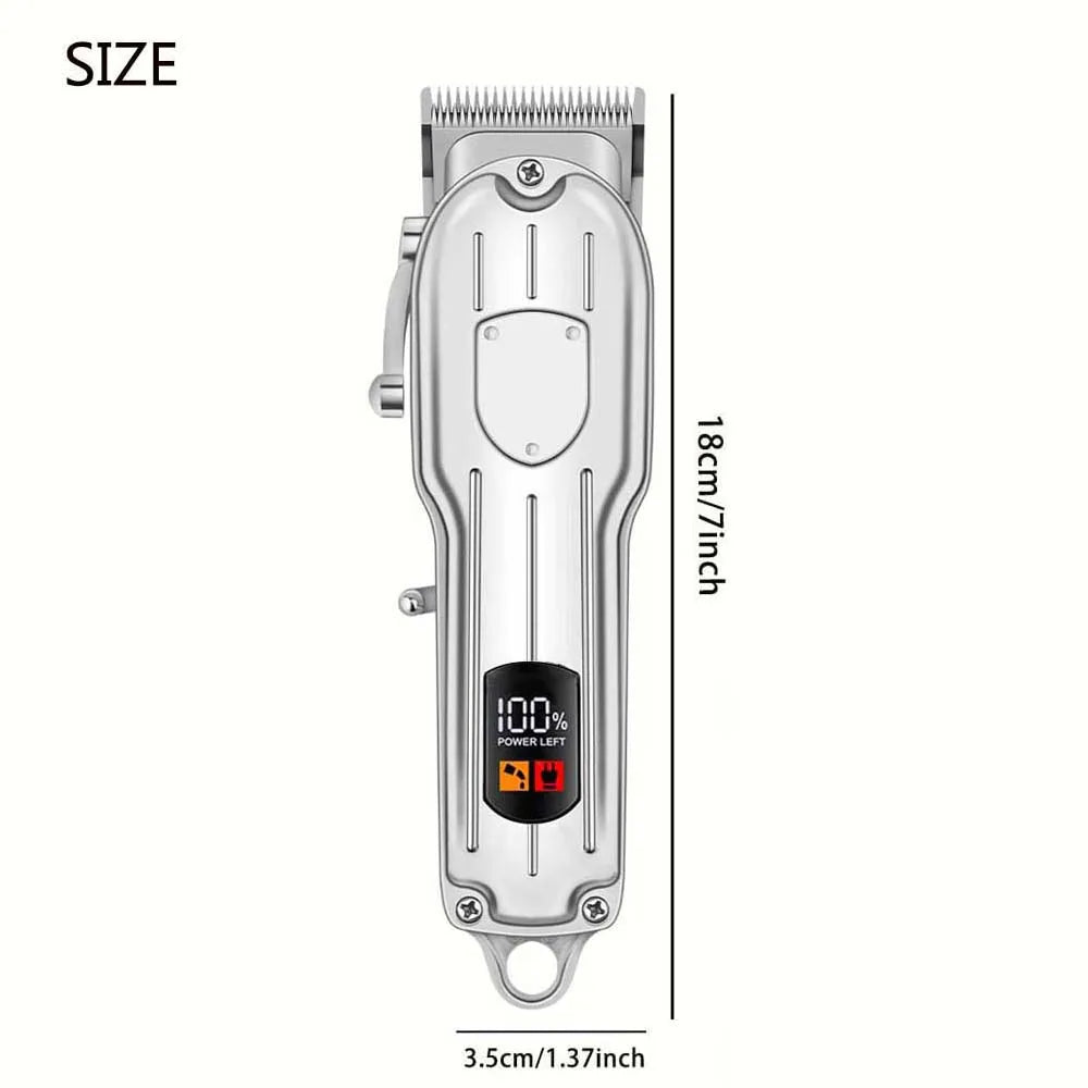 Rechargeable Electric Dog & Cat Hair Clipper with LED Display,Pet Grooming Kit ,Professional Pet Trimmer for Home