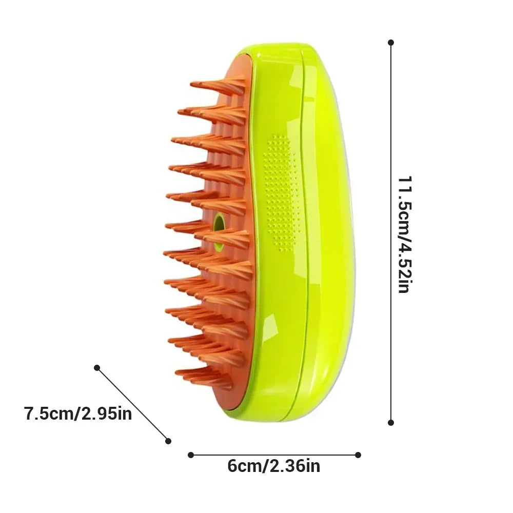 Cat Dog Steamy Brush Steam Brush Electric Sprayer for Massage Pet Grooming Tool Shedding 3 in 1 Electric Sprays Massage Combs Cat Accessories Pet Pets Bolsa De Baño Para Gato Peigne Chien Cat Supplies