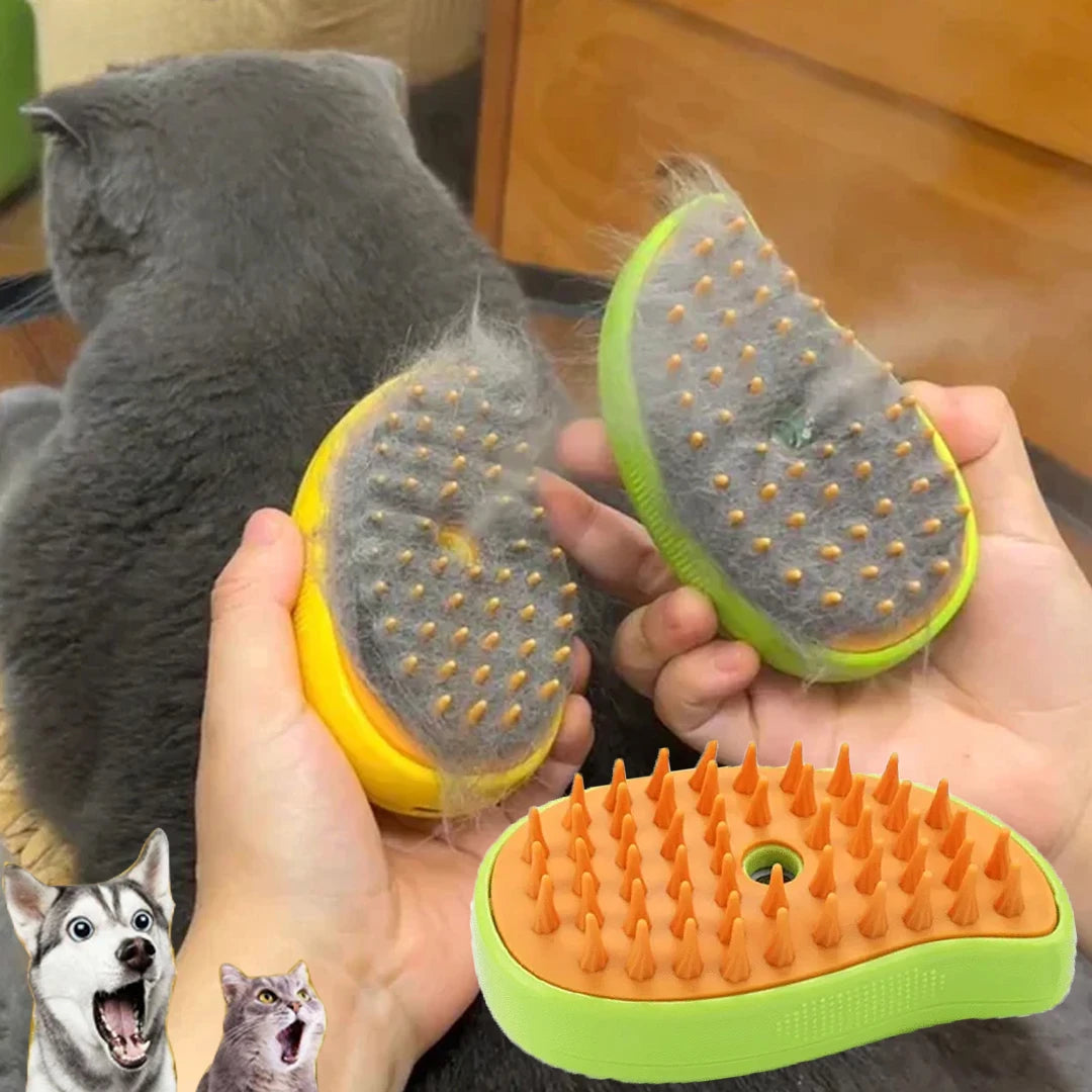 Cat Dog Steamy Brush Steam Brush Electric Sprayer for Massage Pet Grooming Tool Shedding 3 in 1 Electric Sprays Massage Combs Cat Accessories Pet Pets Bolsa De Baño Para Gato Peigne Chien Cat Supplies