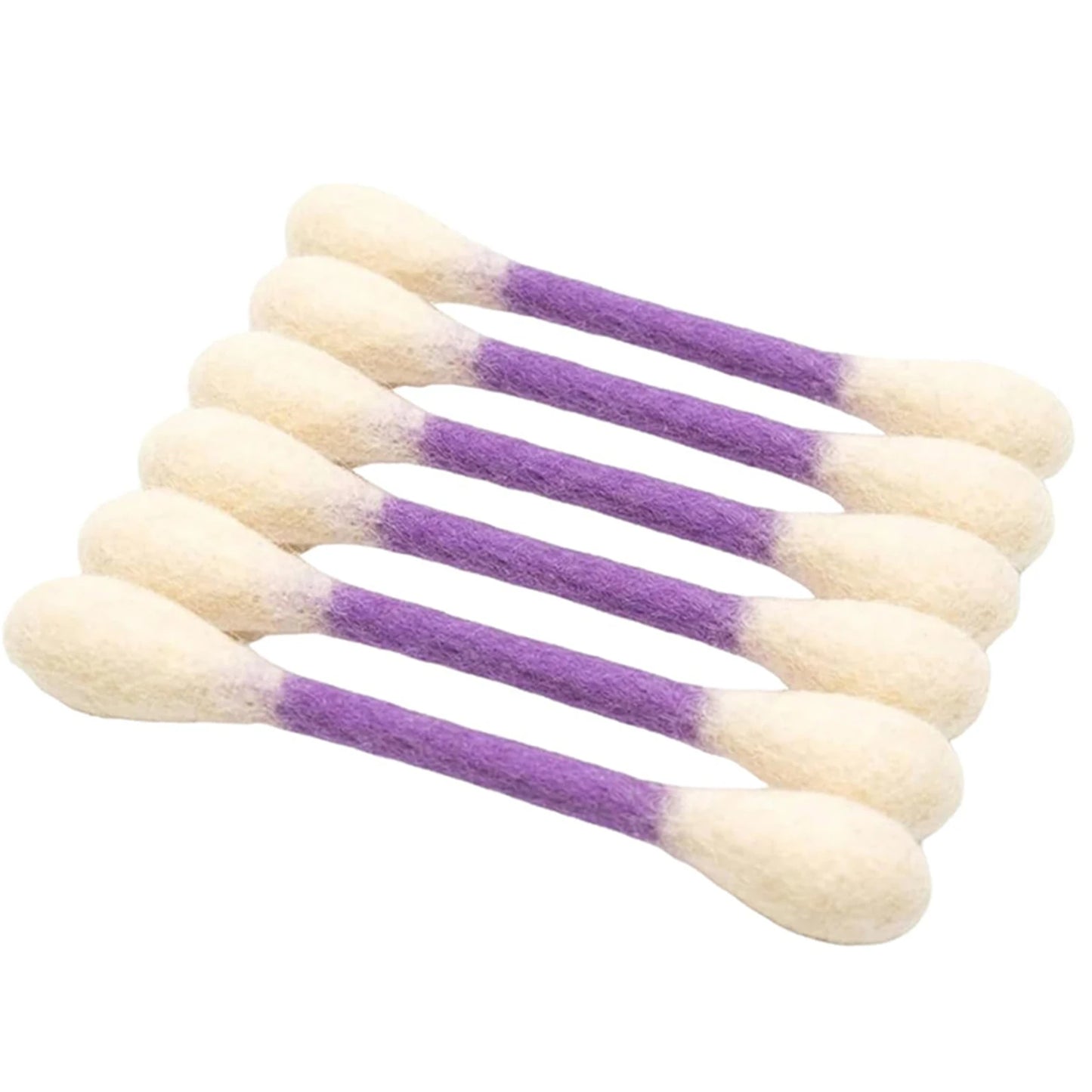 Cotton Swab Shaped Catnip Toy Six Pack Felt Kitty Chew